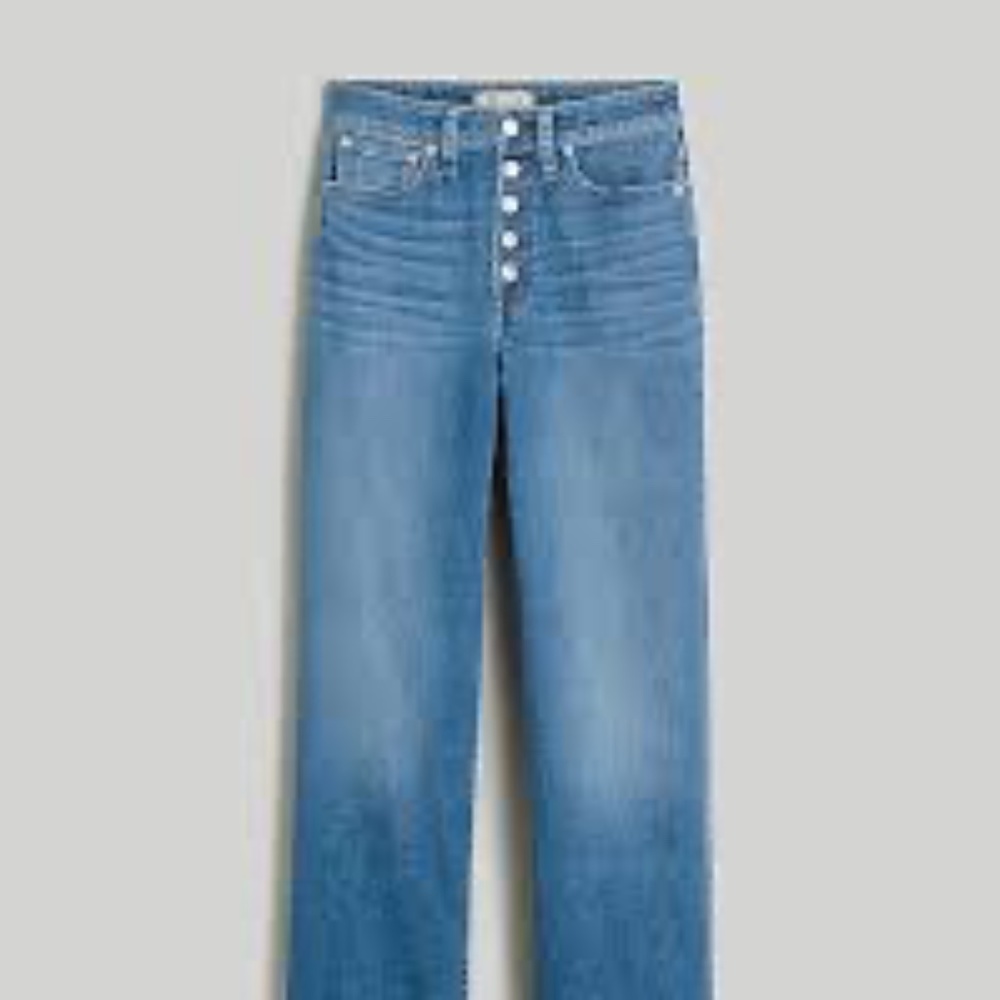 Madewell jeans curvy perfect vintage wide-leg crop jean in ohlman wash